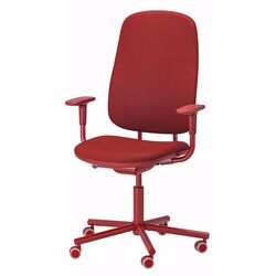 Кресло Ikea Smorkull/Grasnas с подлокотниками (Красный) Thumb