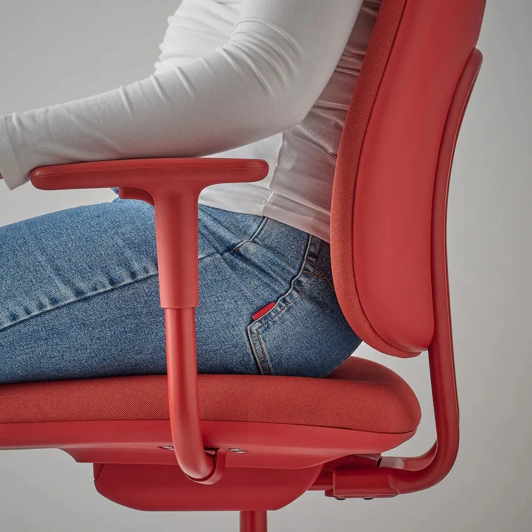 Кресло Ikea Smorkull/Grasnas с подлокотниками (Красный)