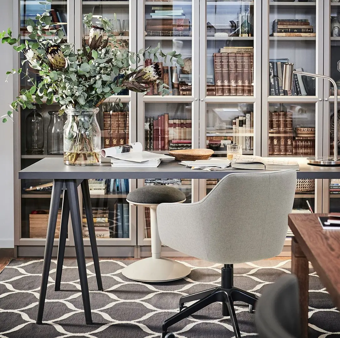 Fotoliu Ikea Tossberg/Langfjall (Gunnared Bej/Negru)