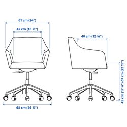 Fotoliu Ikea Tossberg/Langfjall (Gunnared Gri Inchis/Alb) Thumb