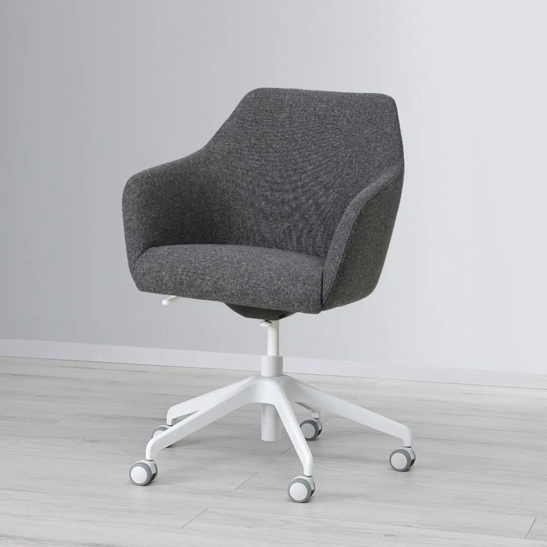 Fotoliu Ikea Tossberg/Langfjall (Gunnared Gri Inchis/Alb)