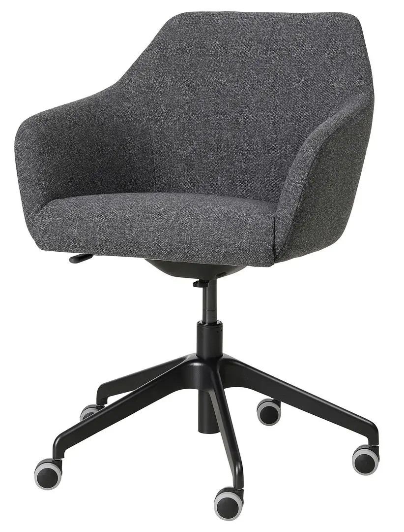 Fotoliu Ikea Tossberg/Langfjall/Gunnared (Gri inchis/Negru)