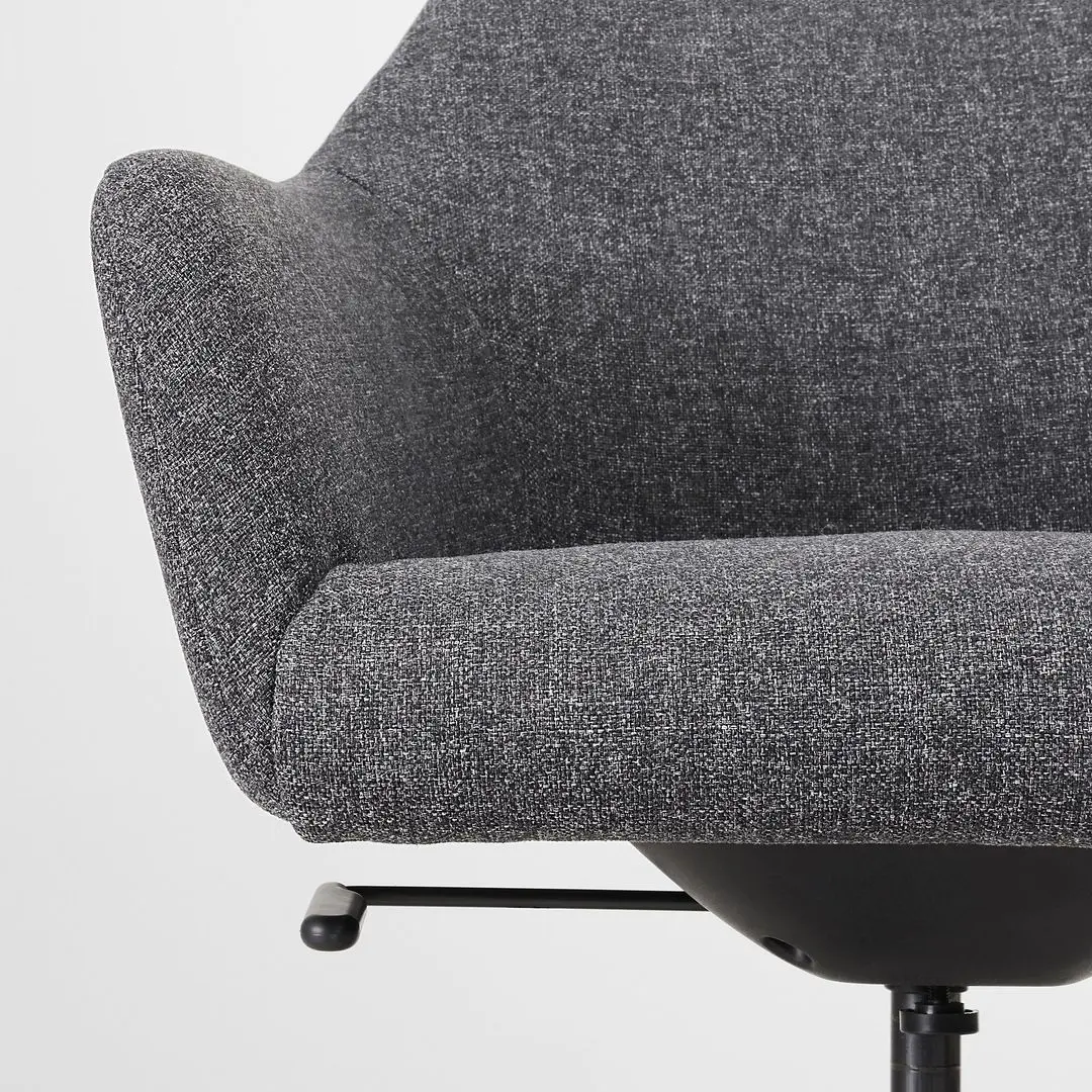 Fotoliu Ikea Tossberg/Langfjall/Gunnared (Gri inchis/Negru)