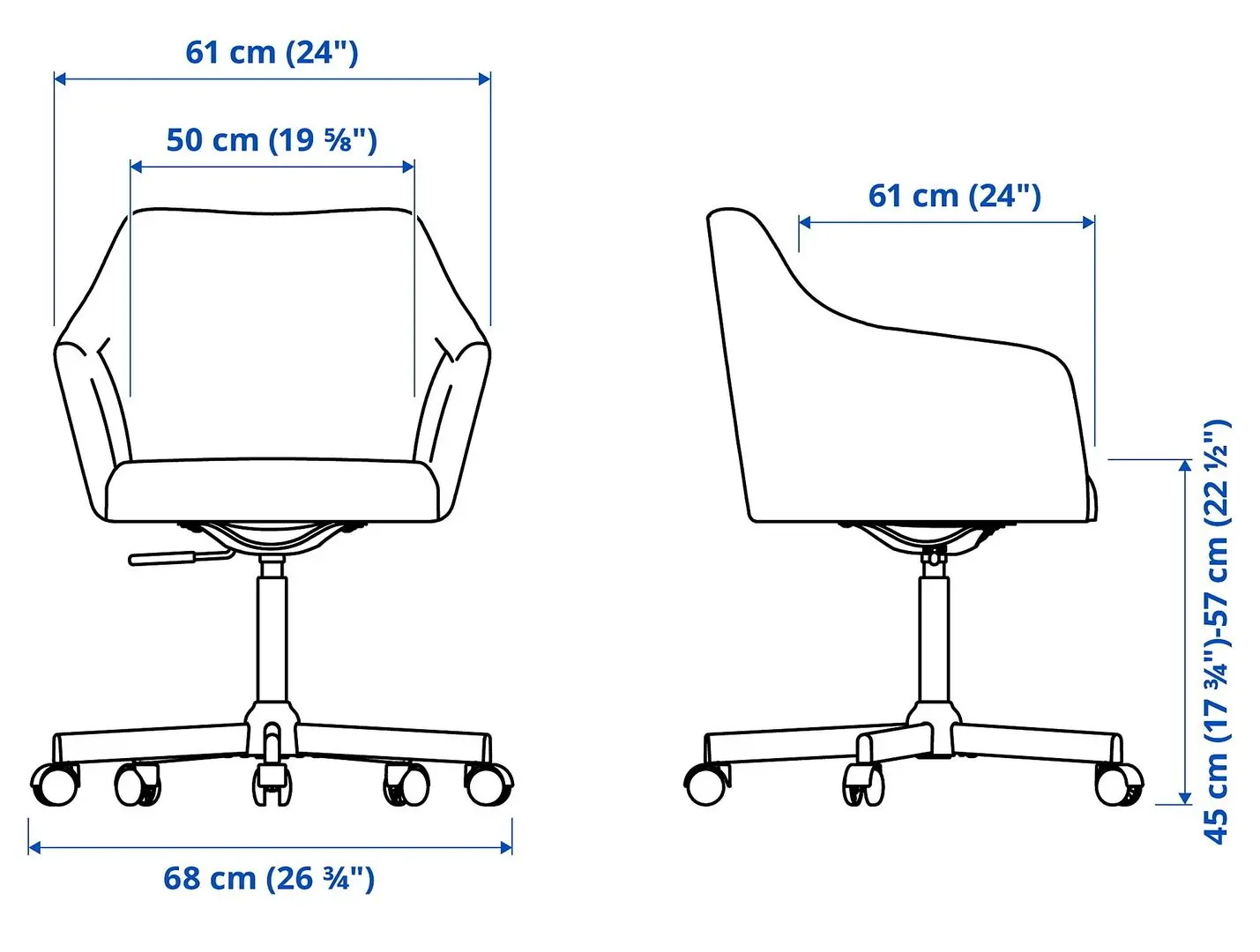 Fotoliu Ikea Tossberg/Malskar (Gunnared Bej/Negru)