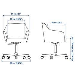 Fotoliu Ikea Tossberg/Malskar (Gunnared Gri Inchis/Alb) Thumb