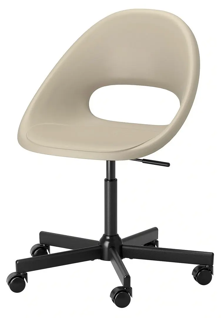 Fotoliu rotativ Ikea Eldberget/Malskar (Bej/Negru)