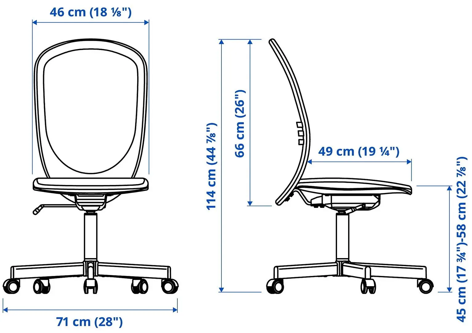 Scaun rotativ Ikea Flintan (Bej)