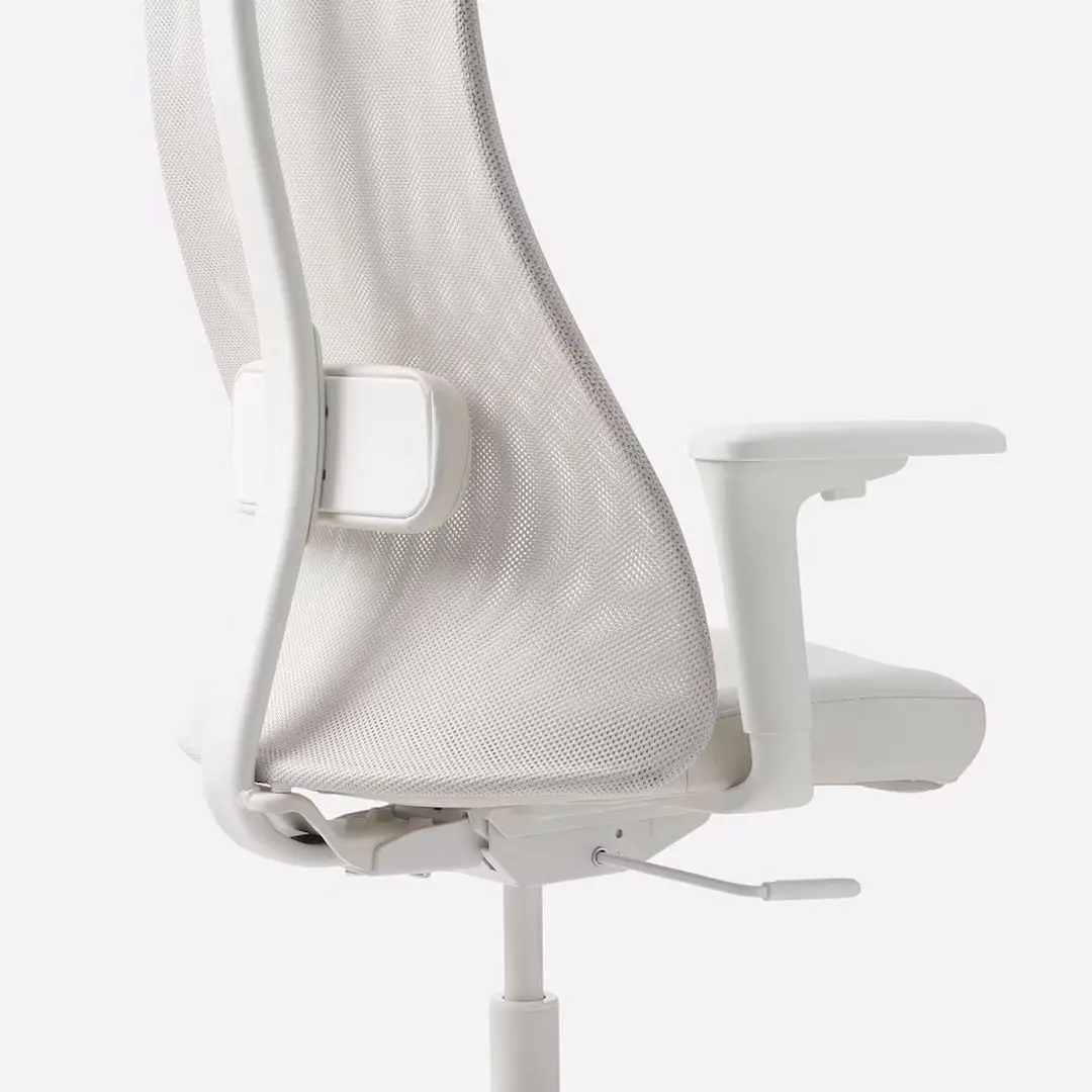 Кресло вращающееся Ikea Jarvfjallet с подлокотниками (Гранн Белый)