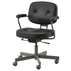 Fotoliu rotativ Ikea Alefjall (Glose Negru)