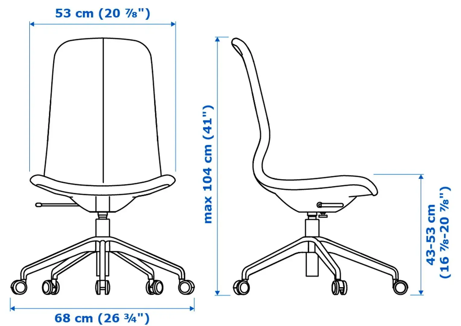 Fotoliu rotativ Ikea Langfjall (Gunnared Gri Inchis/Alb)