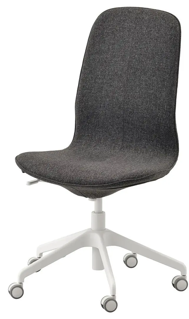 Fotoliu rotativ Ikea Langfjall (Gunnared Gri Inchis/Alb)