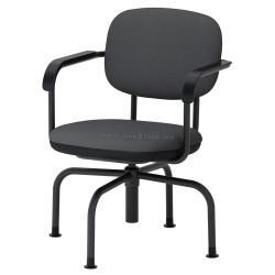 Офисный стул вращающийся Ikea Mullsjo/Grasnas (Темно-серый)