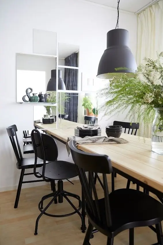 Scaun Ikea Kullaberg rotativ (Negru)