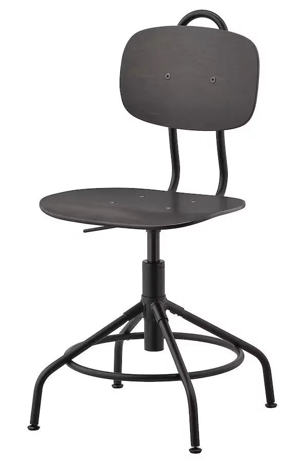 Scaun Ikea Kullaberg rotativ (Negru)