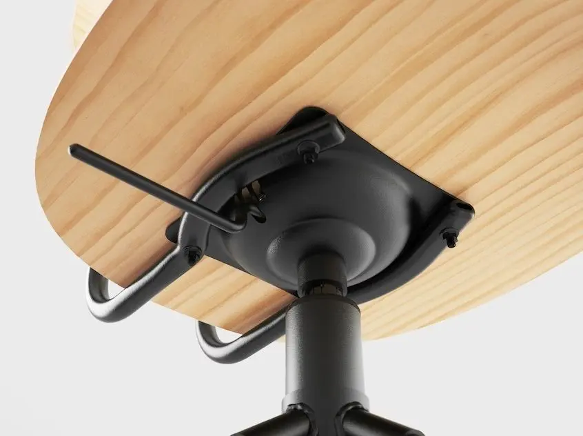 Scaun Ikea Kullaberg rotativ (Pin/Negru)