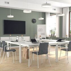 Scaun Ikea Laktare (Gri Mediu/Alb) Thumb