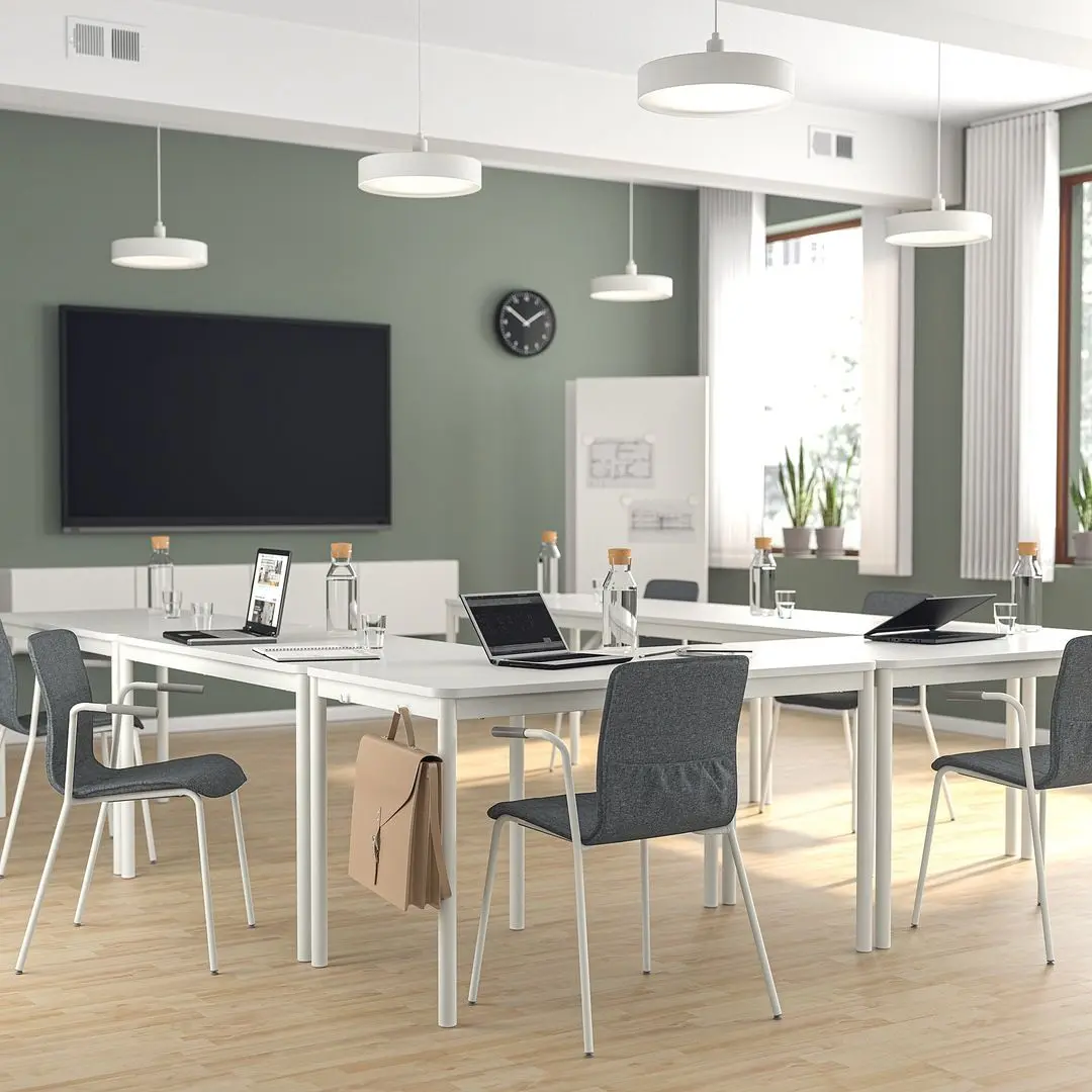 Scaun Ikea Laktare (Gri Mediu/Alb)