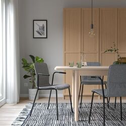 Scaun Ikea Laktare (Gri Mediu/Negru) Thumb