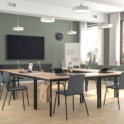 Scaun Ikea Laktare (Gri Mediu/Negru) Thumb