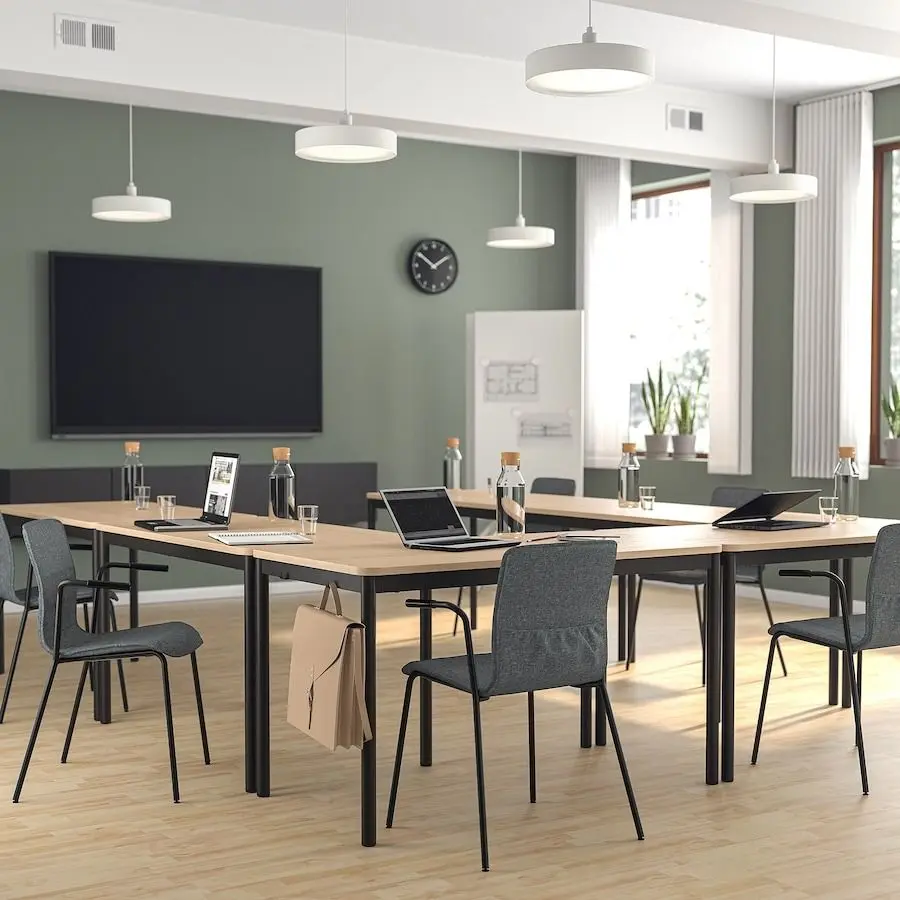 Scaun Ikea Laktare (Gri Mediu/Negru)