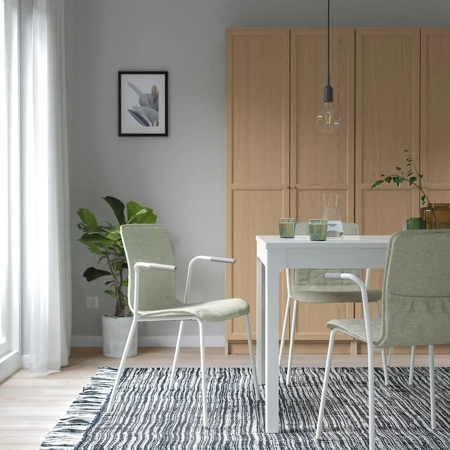 Scaun Ikea Laktare (Verde deschis/Alb)