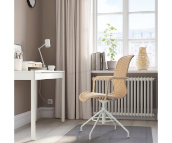 Scaun Ikea Stigbygel rotativ (Bej/Alb)