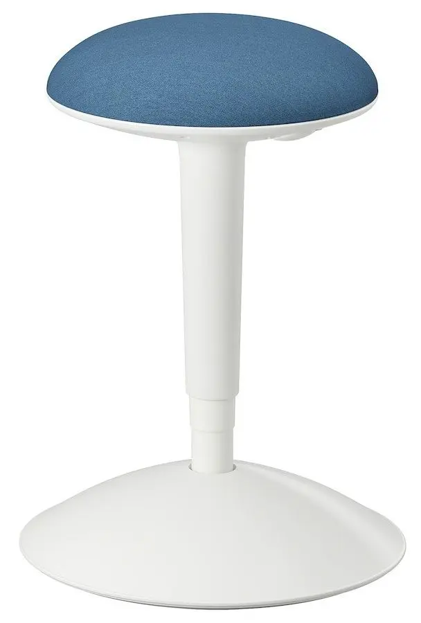 Taburet Ikea Nilserik (Alb/Vissle Albastru Inchis)