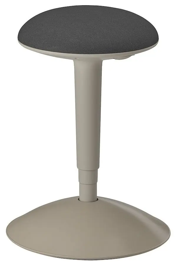 Табурет Ikea Nilserik (Бежевый/Виссле Темно-серый)