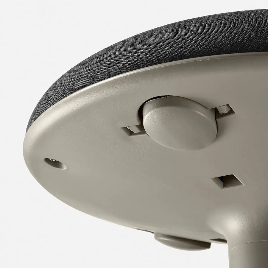 Табурет Ikea Nilserik (Бежевый/Виссле Темно-серый)