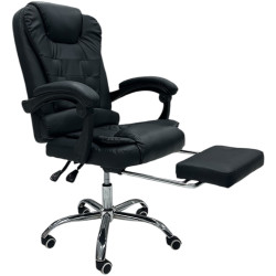 Кресло Magnusplus 6335 с подставкой для ног (Black) Thumb