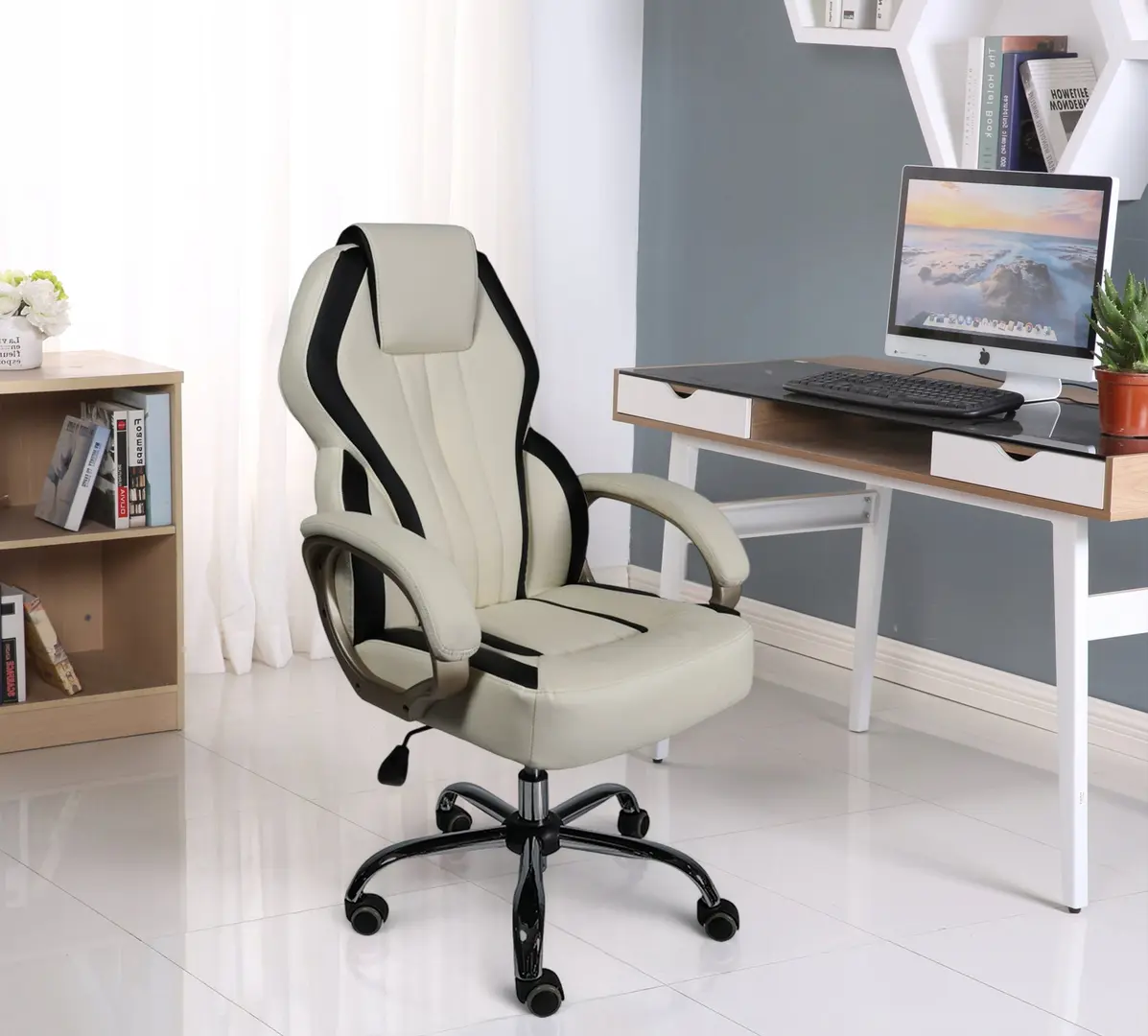 Fotoliu Magnusplus MC 073 (Beige/Black)