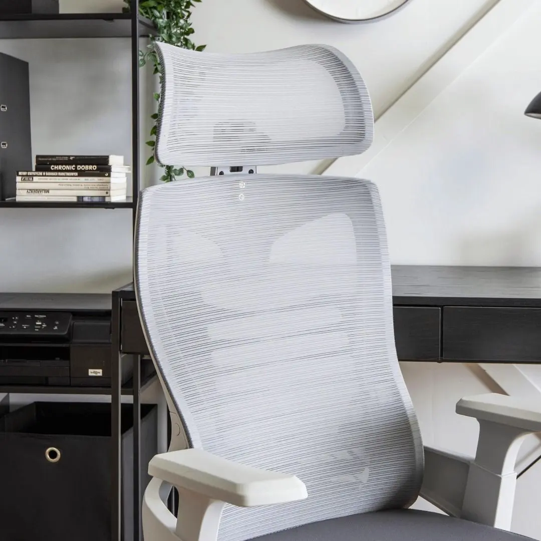 Fotoliu Mebel Elite Caret 2 (Grey/White)