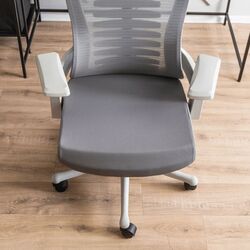 Fotoliu Mebel Elite Caret 2 (Grey/White) Thumb