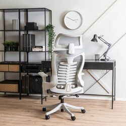 Fotoliu Mebel Elite Caret 2 (Grey/White) Thumb