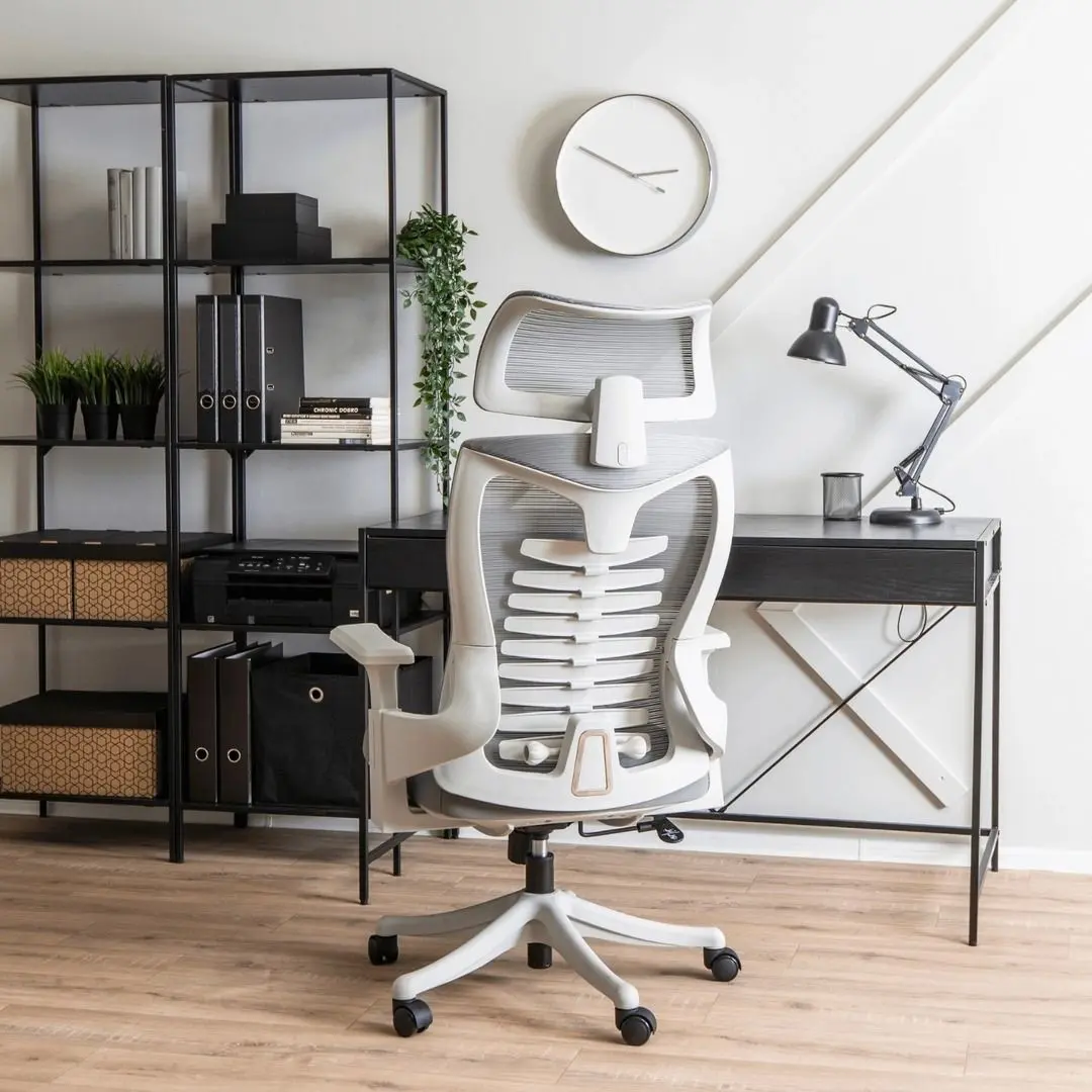 Fotoliu Mebel Elite Caret 2 (Grey/White)