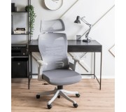 Fotoliu Mebel Elite Caret 2 (Grey/White)