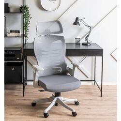 Fotoliu Mebel Elite Caret 2 (Grey/White)