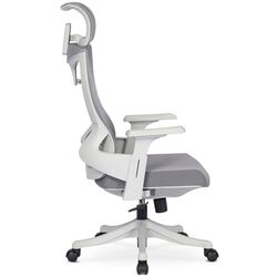 Fotoliu Mebel Elite Caret 2 (Grey/White) Thumb