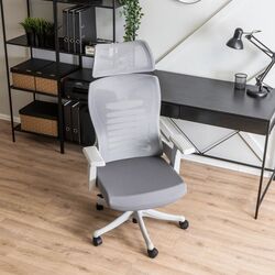 Fotoliu Mebel Elite Caret 2 (Grey/White) Thumb