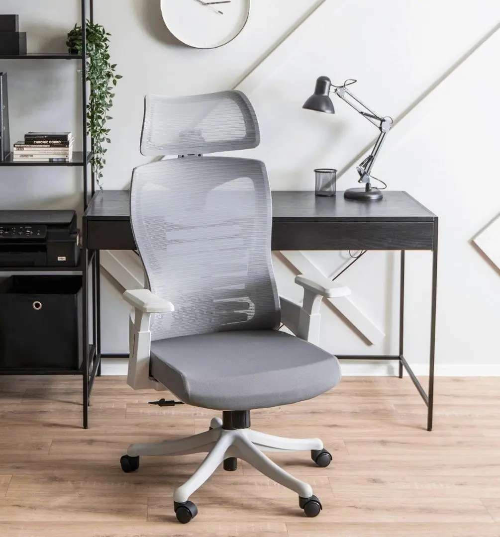 Fotoliu Mebel Elite Caret 2 (Grey/White)