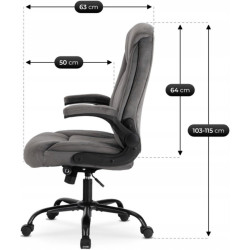 Fotoliu Mebel Elite Comfort Velur (Grey) Thumb