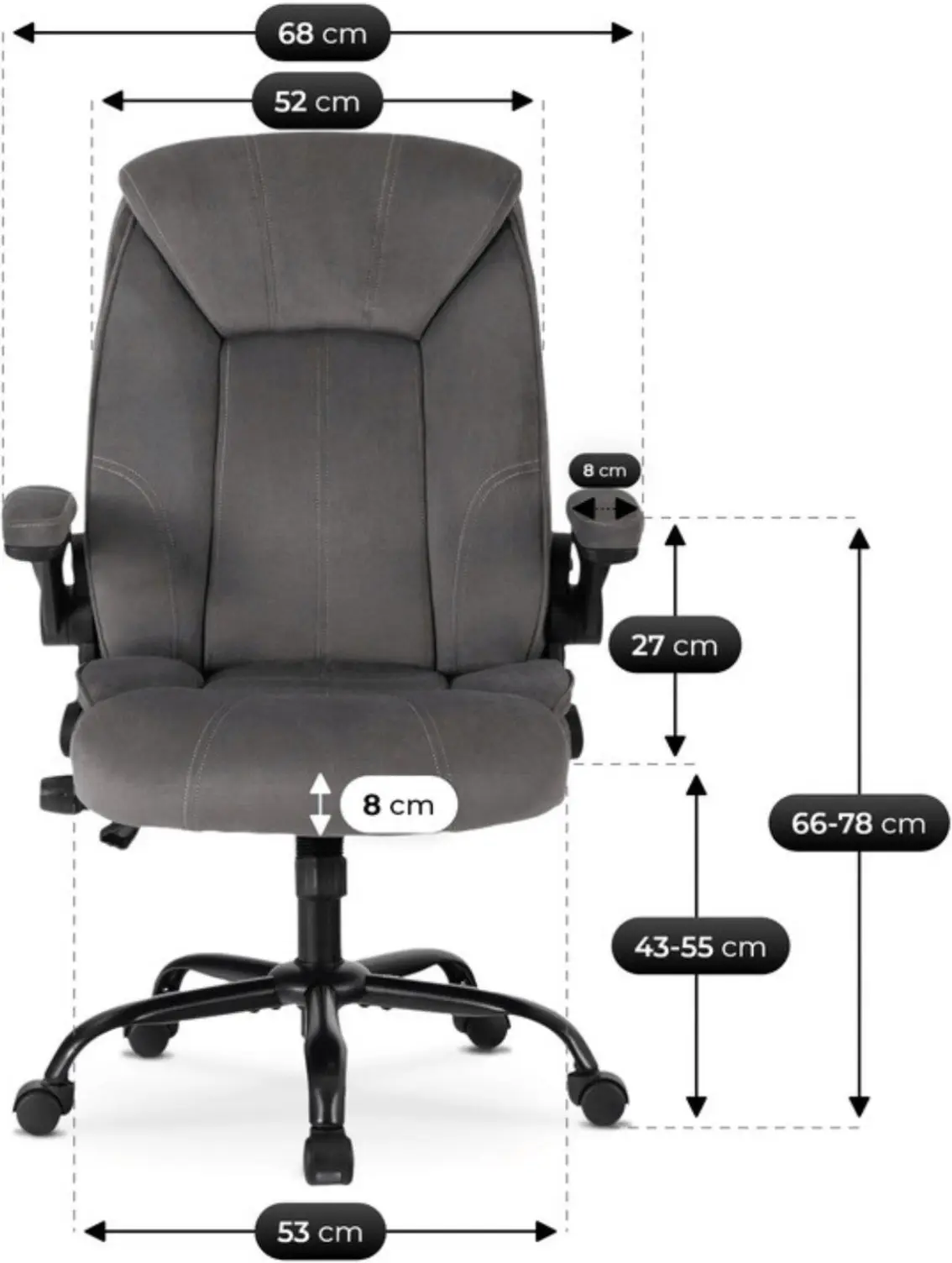 Fotoliu Mebel Elite Comfort Velur (Grey)