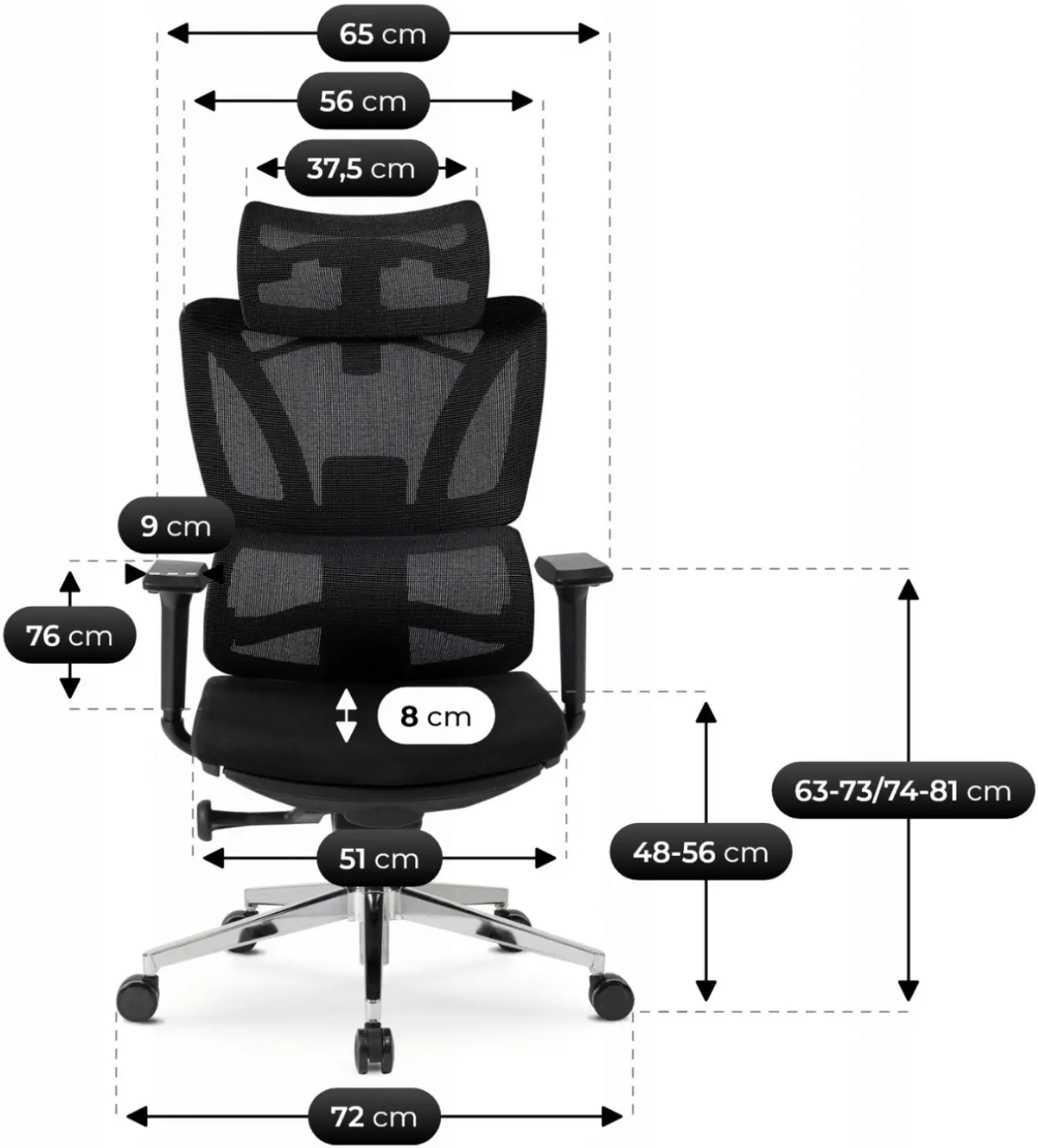 Кресло Mebel Elite Delsin (Black) - 7