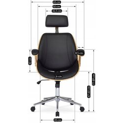 Fotoliu Mebel Elite Fabian (Craft Oak Golden/Black) Thumb