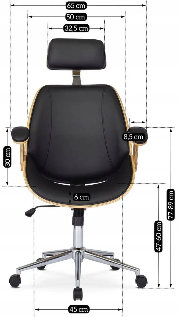 Fotoliu Mebel Elite Fabian (Craft Oak Golden/Black)