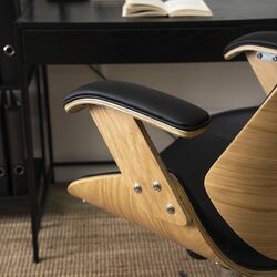 Fotoliu Mebel Elite Fabian (Craft Oak Golden/Black) Thumb