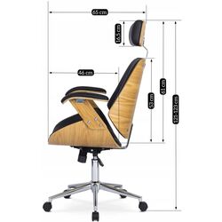 Fotoliu Mebel Elite Fabian (Craft Oak Golden/Black) Thumb