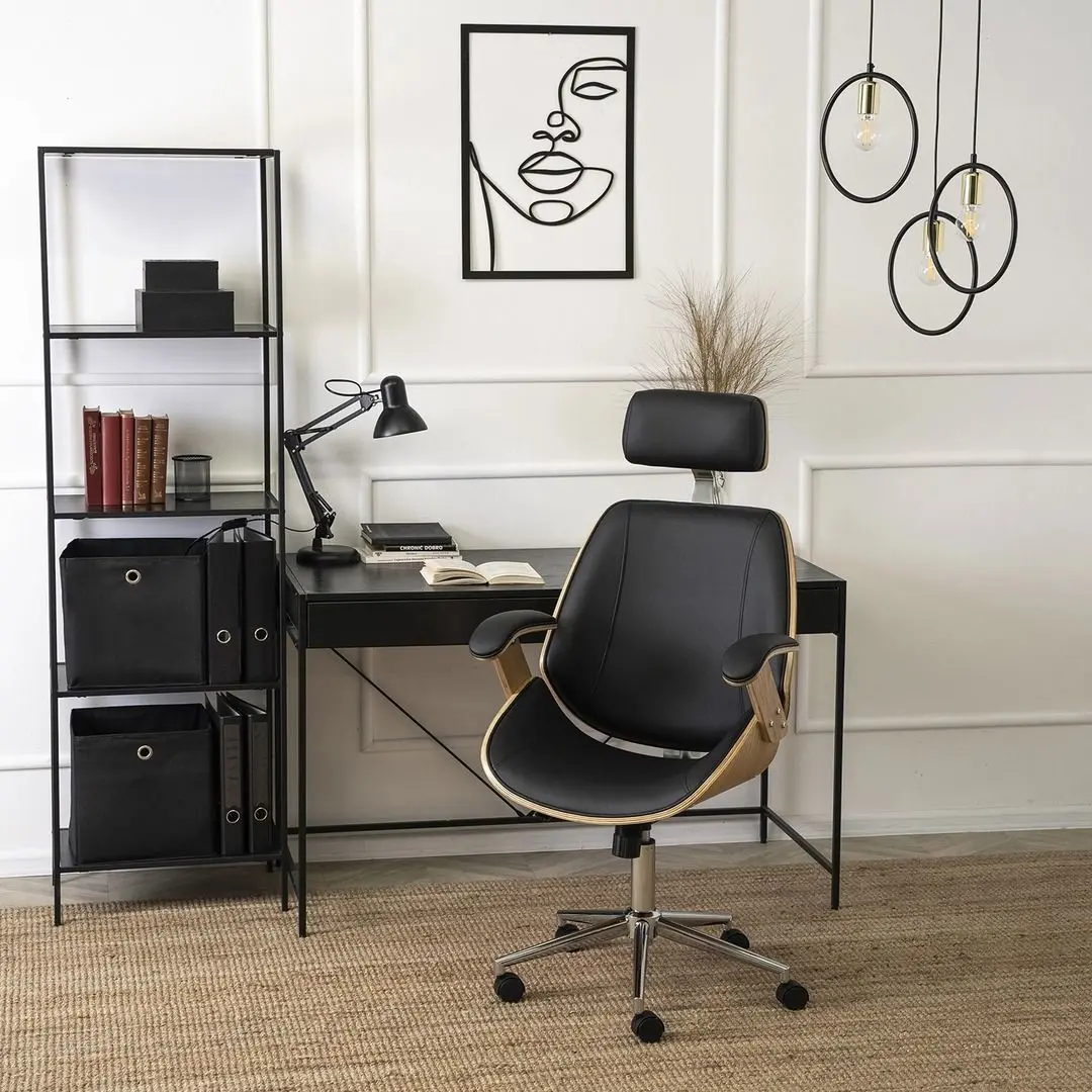 Fotoliu Mebel Elite Fabian (Craft Oak Golden/Black)