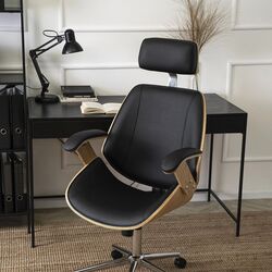 Fotoliu Mebel Elite Fabian (Craft Oak Golden/Black) Thumb