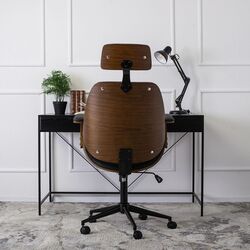 Fotoliu Mebel Elite Fabian (Walnut/Black) Thumb